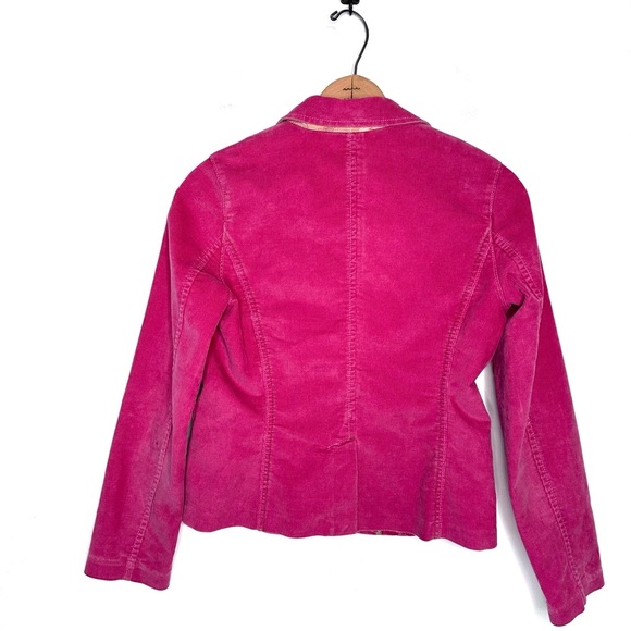 Gap | Stretch Pink 2 Button Corduroy Blazer Y2K Size 2 - Picture 4 of 11